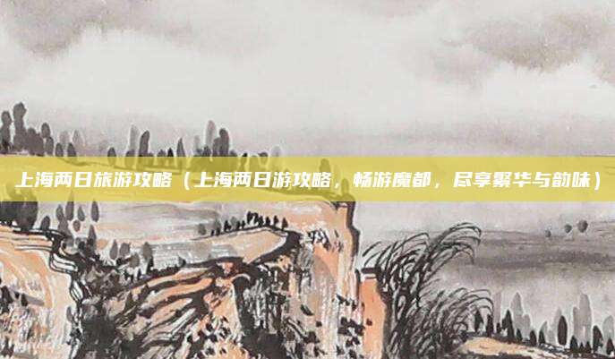 上海两日旅游攻略(上海两日游攻略,畅游魔都,尽享繁华与韵味)