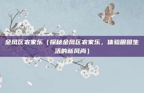 金凤区农家乐(探秘金凤区农家乐,体验田园生活的新风尚)