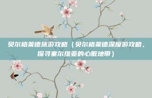 贝尔格莱德旅游攻略(贝尔格莱德深度游攻略,探寻塞尔维亚的心脏地带)