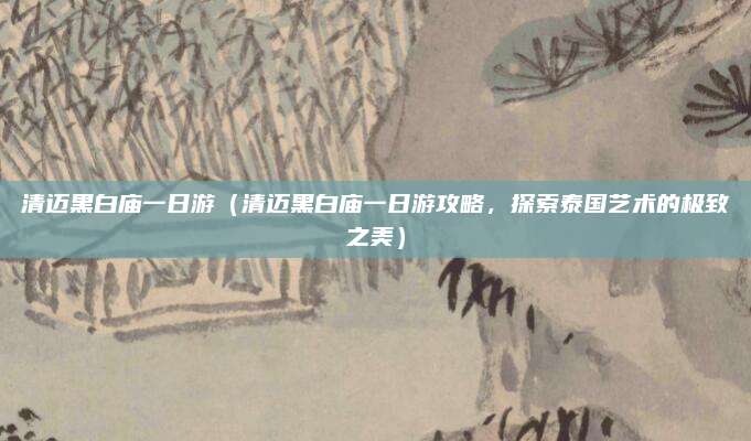 清迈黑白庙一日游(清迈黑白庙一日游攻略,探索泰国艺术的极致之美)