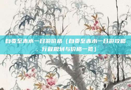 自贡至赤水一日游价格(自贡至赤水一日游攻略,行程规划与价格一览)