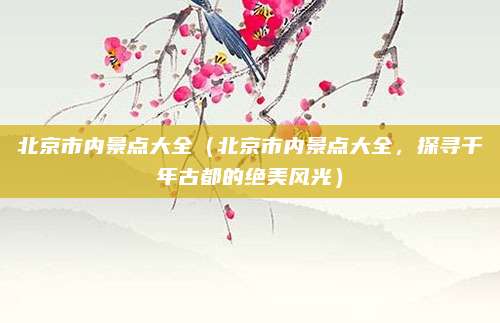 北京市内景点大全(北京市内景点大全,探寻千年古都的绝美风光)