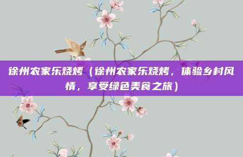徐州农家乐烧烤(徐州农家乐烧烤,体验乡村风情,享受绿色美食之旅)