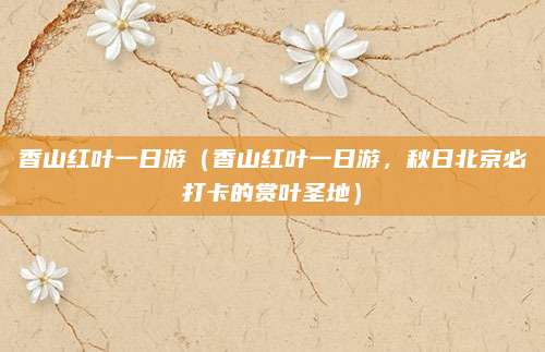 香山红叶一日游（香山红叶一日游，秋日北京必打卡的赏叶圣地）