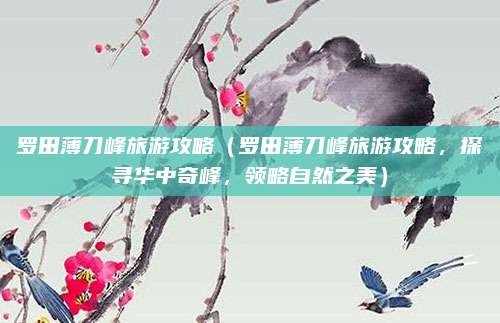 罗田薄刀峰旅游攻略(罗田薄刀峰旅游攻略,探寻华中奇峰,领略自然之美)
