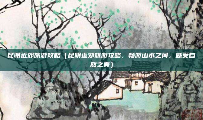 昆明近郊旅游攻略(昆明近郊旅游攻略,畅游山水之间,感受自然之美)