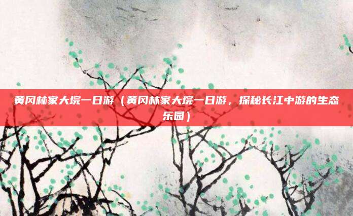 黄冈林家大垸一日游(黄冈林家大垸一日游,探秘长江中游的生态乐园)