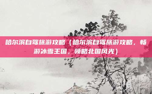 哈尔滨自驾旅游攻略(哈尔滨自驾旅游攻略,畅游冰雪王国,领略北国风光)