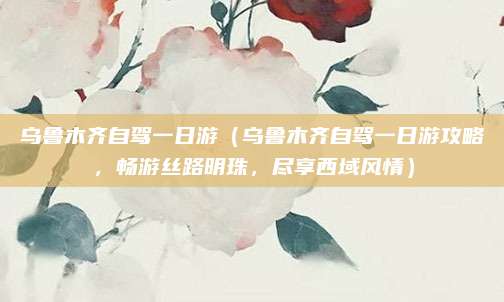 乌鲁木齐自驾一日游(乌鲁木齐自驾一日游攻略,畅游丝路明珠,尽享西域风情)