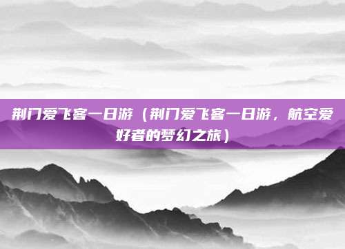 荆门爱飞客一日游（荆门爱飞客一日游，航空爱好者的梦幻之旅）