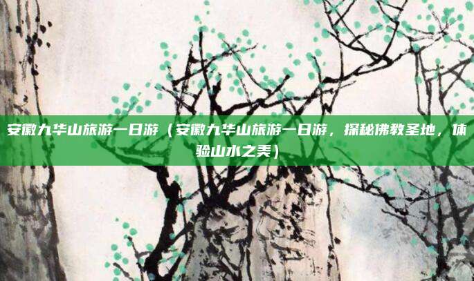 安徽九华山旅游一日游（安徽九华山旅游一日游，探秘佛教圣地，体验山水之美）