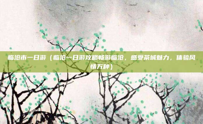 临沧市一日游（临沧一日游攻略畅游临沧，感受茶城魅力，体验风情万种）
