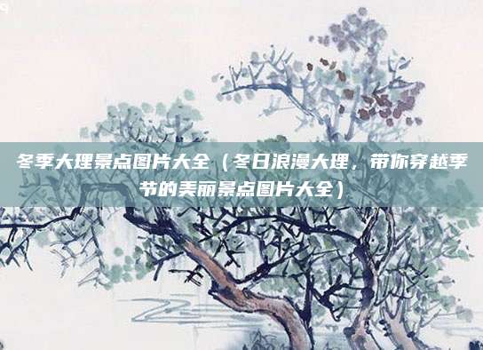 冬季大理景点图片大全(冬日浪漫大理,带你穿越季节的美丽景点图片大全)
