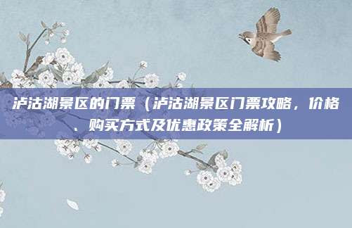泸沽湖景区的门票(泸沽湖景区门票攻略,价格、购买方式及优惠政策全解析)