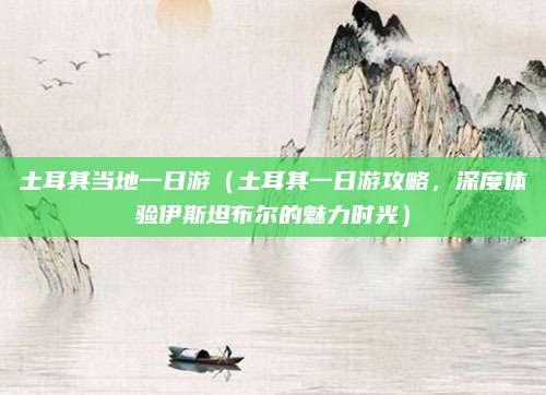 土耳其当地一日游(土耳其一日游攻略,深度体验伊斯坦布尔的魅力时光)
