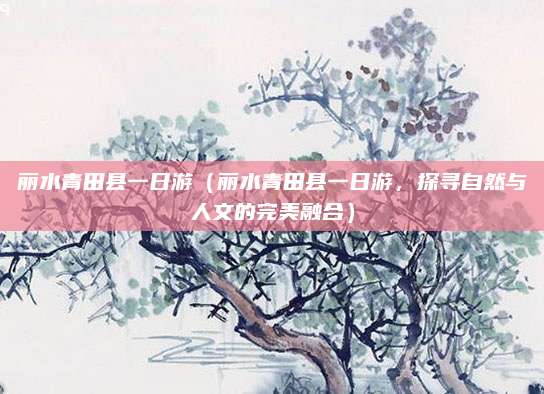 丽水青田县一日游(丽水青田县一日游,探寻自然与人文的完美融合)