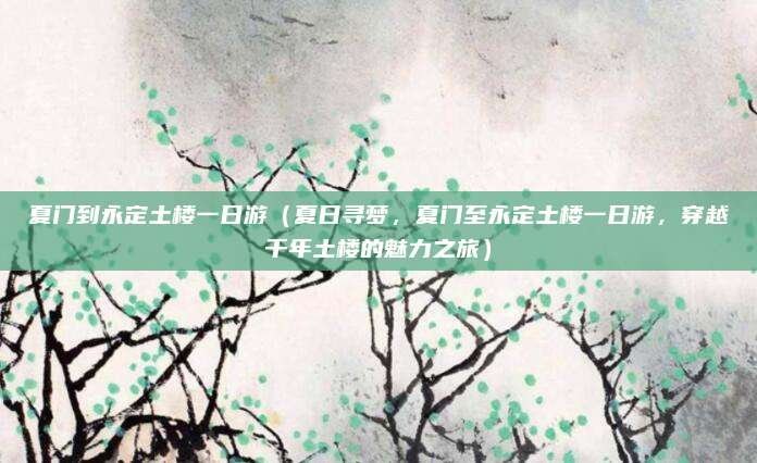夏门到永定土楼一日游(夏日寻梦,夏门至永定土楼一日游,穿越千年土楼的魅力之旅)