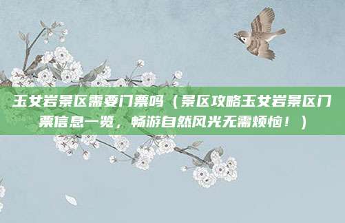 玉女岩景区需要门票吗(景区攻略玉女岩景区门票信息一览,畅游自然风光无需烦恼!)