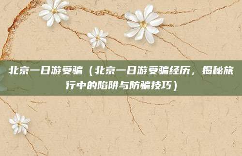 北京一日游受骗(北京一日游受骗经历,揭秘旅行中的陷阱与防骗技巧)