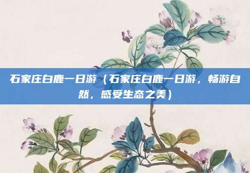 石家庄白鹿一日游(石家庄白鹿一日游,畅游自然,感受生态之美)