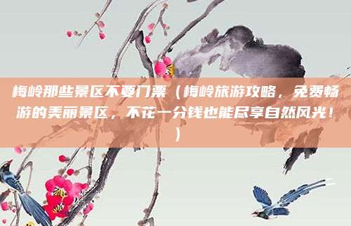 梅岭那些景区不要门票(梅岭旅游攻略,免费畅游的美丽景区,不花一分钱也能尽享自然风光!)