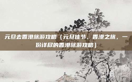 元旦去香港旅游攻略(元旦佳节,香港之旅,一份详尽的香港旅游攻略)