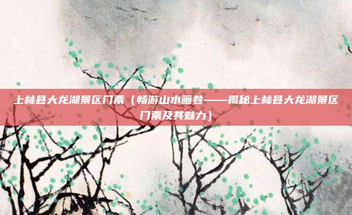 上林县大龙湖景区门票(畅游山水画卷——揭秘上林县大龙湖景区门票及其魅力)