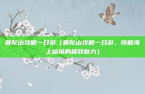 普陀山攻略一日游（普陀山攻略一日游，领略海上仙境的极致魅力）