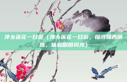 萍乡莲花一日游(萍乡莲花一日游,探寻赣西明珠,体验田园风光)