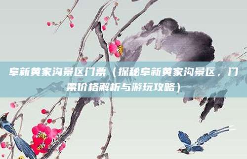 阜新黄家沟景区门票(探秘阜新黄家沟景区,门票价格解析与游玩攻略)