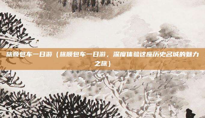 旅顺包车一日游（旅顺包车一日游，深度体验这座历史名城的魅力之旅）