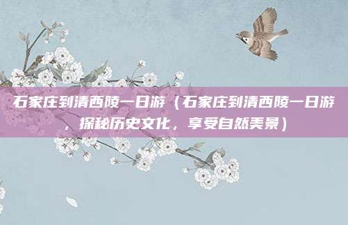 石家庄到清西陵一日游(石家庄到清西陵一日游,探秘历史文化,享受自然美景)