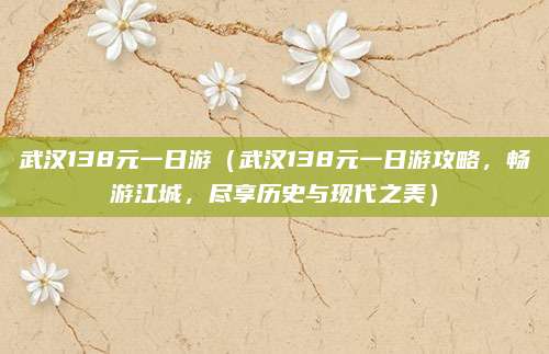 武汉138元一日游(武汉138元一日游攻略,畅游江城,尽享历史与现代之美)