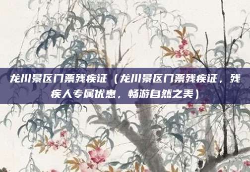 龙川景区门票残疾证（龙川景区门票残疾证，残疾人专属优惠，畅游自然之美）