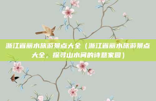 浙江省丽水旅游景点大全(浙江省丽水旅游景点大全,探寻山水间的诗意家园)