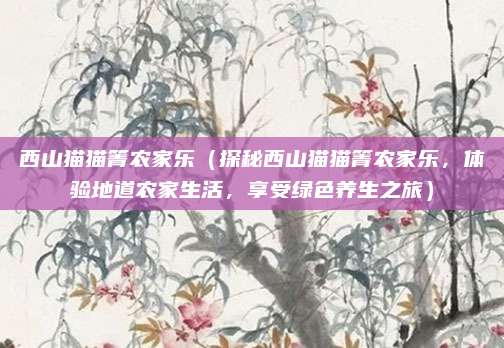 西山猫猫箐农家乐(探秘西山猫猫箐农家乐,体验地道农家生活,享受绿色养生之旅)