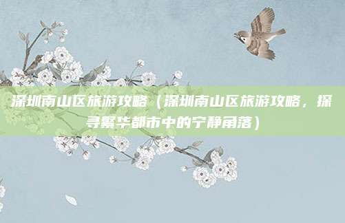 深圳南山区旅游攻略(深圳南山区旅游攻略,探寻繁华都市中的宁静角落)