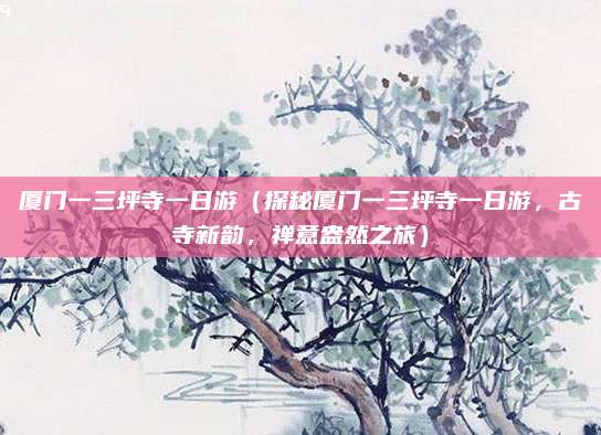 厦门一三坪寺一日游(探秘厦门一三坪寺一日游,古寺新韵,禅意盎然之旅)
