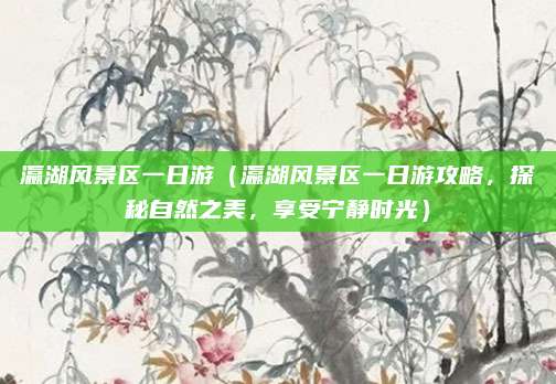 瀛湖风景区一日游(瀛湖风景区一日游攻略,探秘自然之美,享受宁静时光)