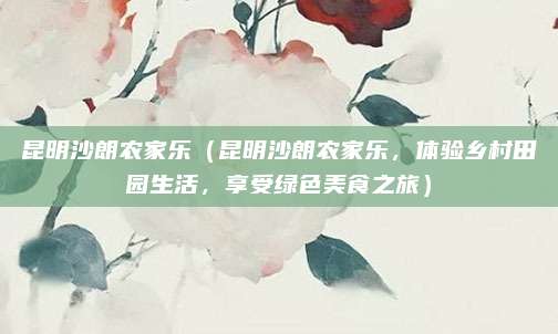 昆明沙朗农家乐(昆明沙朗农家乐,体验乡村田园生活,享受绿色美食之旅)