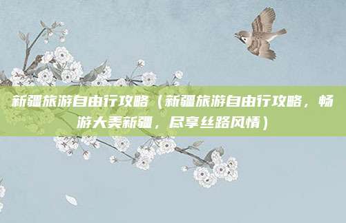 新疆旅游自由行攻略(新疆旅游自由行攻略,畅游大美新疆,尽享丝路风情)