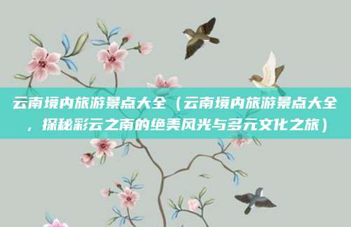 云南境内旅游景点大全(云南境内旅游景点大全,探秘彩云之南的绝美风光与多元文化之旅)
