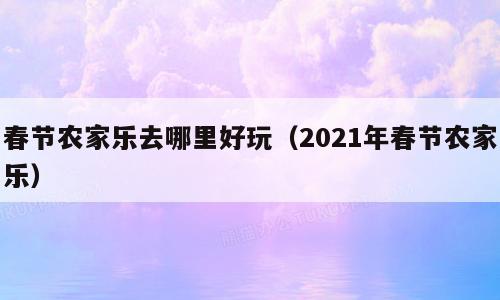 春节农家乐去哪里好玩（2021年春节农家乐）