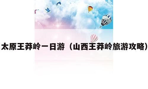 太原王莽岭一日游（山西王莽岭旅游攻略）