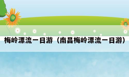梅岭漂流一日游（南昌梅岭漂流一日游）
