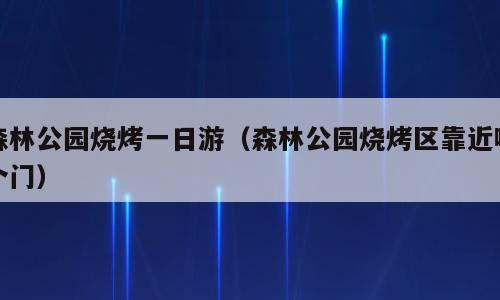 森林公园烧烤一日游（森林公园烧烤区靠近哪个门）