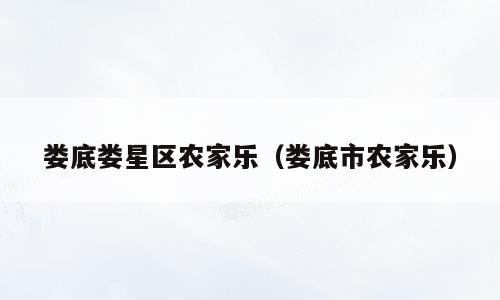 娄底娄星区农家乐（娄底市农家乐）