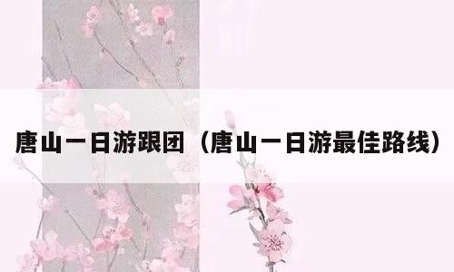 唐山一日游跟团（唐山一日游最佳路线）