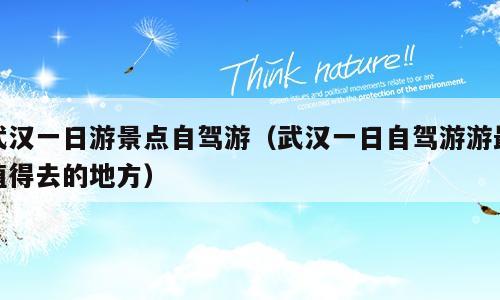 武汉一日游景点自驾游（武汉一日自驾游游最值得去的地方）