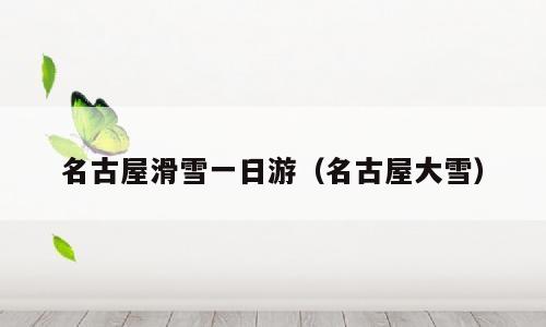 名古屋滑雪一日游（名古屋大雪）